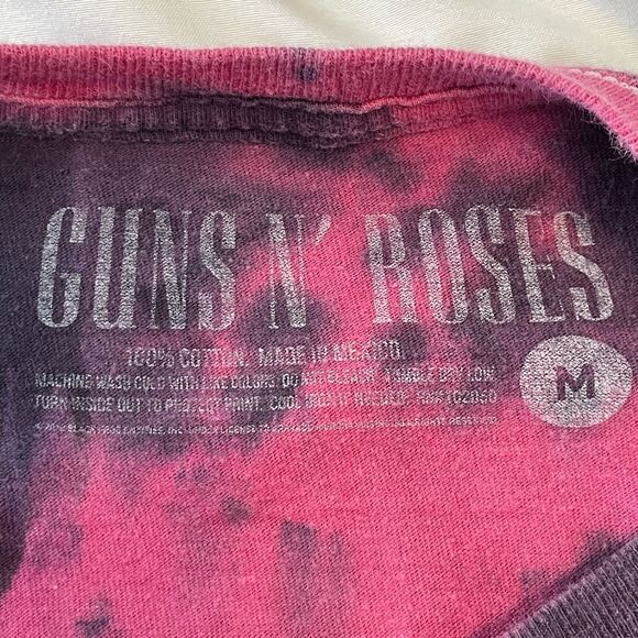 Guns N' Roses Appetite For Destruction Graphic Tee Pink Purple Tie Dye Crewneck - Picture 5 of 5
